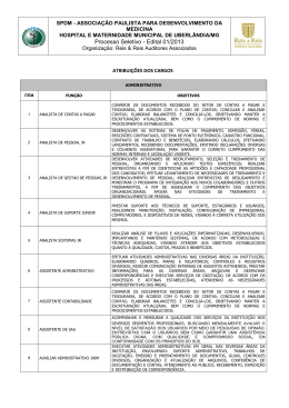 Atribuições dos cargos - Administrativo - Reis & Reis