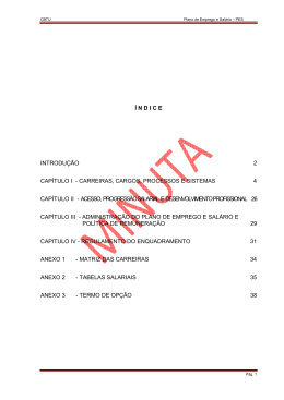 &iacute; ndice introdu&ccedil;&atilde;o 2 cap&iacute;tulo i - carreiras, cargos