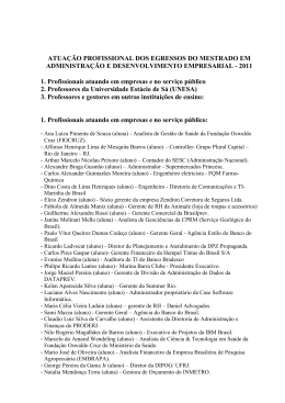 Proposta do Programa - Visibilidade
