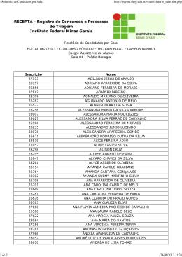 RECEPTA - Registro de Concursos e Processos