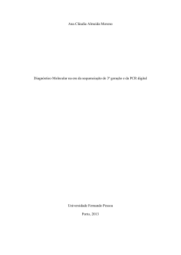 Ana Cl&aacute;udia Almeida Moreno Diagn&oacute;stico Molecular na era da
