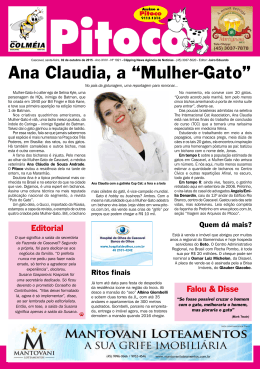 Ana Claudia, a “Mulher-Gato”