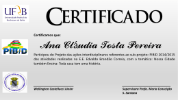 Ana Cl&aacute;udia Tosta Pereira