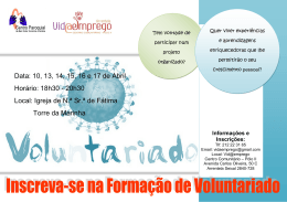 Data: 10, 13, 14, 15, 16 e 17 de Abril Hor&aacute;rio: 18h30