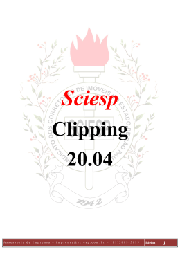 Clipping 20.04.2011 - Sindicato dos Corretores de Imóveis no