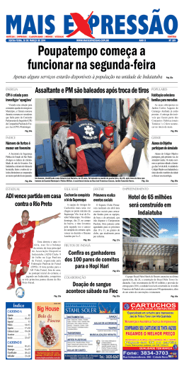 Edi&ccedil;&atilde;o 589 - Jornal Mais Express&atilde;o