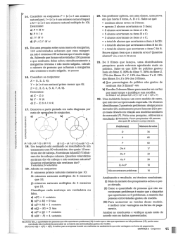 14. Considere os conjuntos P = (xlx é um número