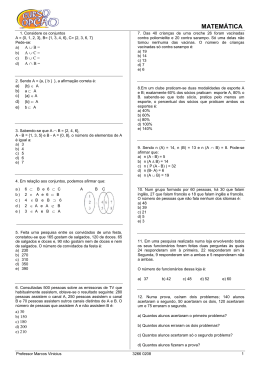 MATEMÁTICA - Curso Opção