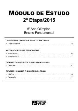09253815-M&oacute;dulo de Estudo - 2&ordf; Etapa 2015 - 6&ordm; Olimpico