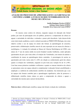 an&aacute;lise do processo de aprendizagem e alfabetiza&ccedil;&atilde;o