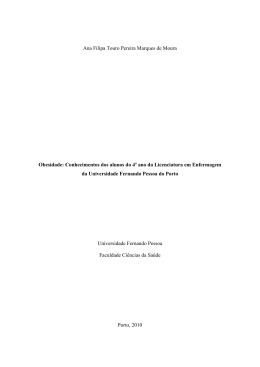 Ana Filipa Touro Pereira Marques de Moura Obesidade