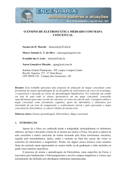 o ensino de eletrostática mediado com mapa conceitual