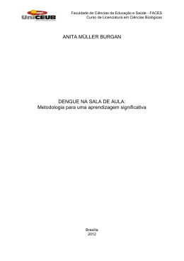 ANITA M&Uuml;LLER BURGAN DENGUE NA SALA DE AULA