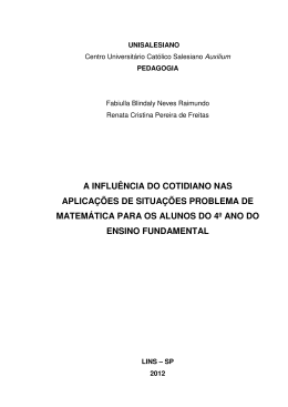 a influ&ecirc;ncia do cotidiano nas aplica&ccedil;&otilde;es de