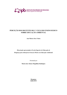 Ana Maria Alves Vieira - Biblioteca Digital do IPB