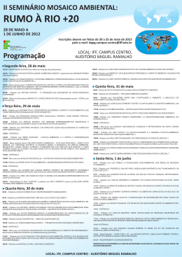 RUMO &Agrave; RIO +20