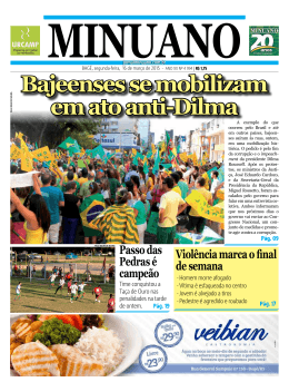 Bajeenses se mobilizam em ato anti-Dilma