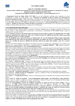 &Aacute;rea de Planejamento AP 3.1