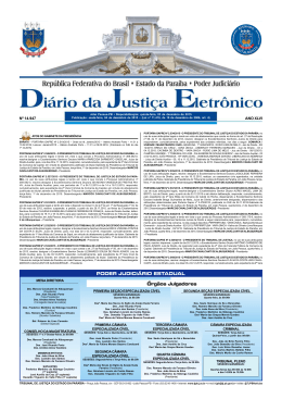 PODER JUDICIÁRIO ESTADUAL Órgãos Julgadores