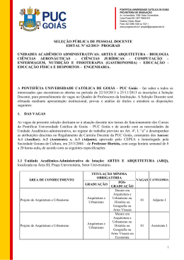SELE&Ccedil;&Atilde;O P&Uacute;BLICA DE PESSOAL DOCENTE EDITAL