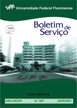 (suplementar), de 24/5/2007 - Universidade Federal Fluminense