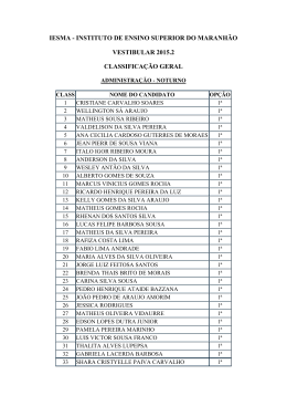 Relação de Aprovados