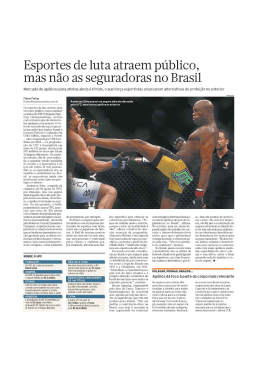 Esportes de luta atraem p&uacute;blico,