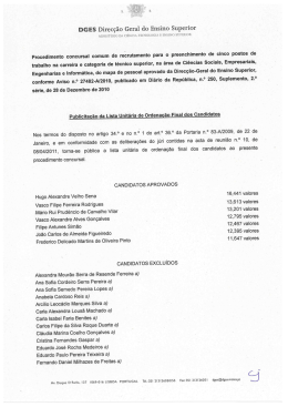DGES Direcção Geral do Ensino Superior