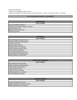 2ª Chamada - UniEVANGÉLICA