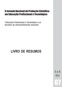 II Jornada Nacional da Produção Científica em Educação
