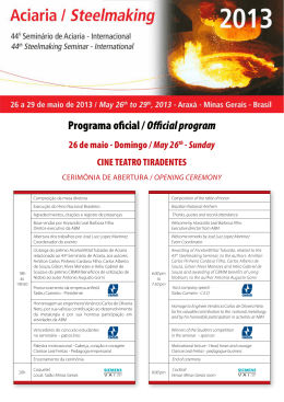 Programa oficial / Official program