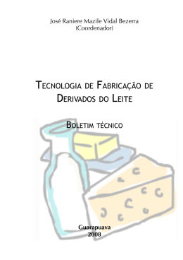 tecnologia de fabrica&ccedil;&atilde;o de derivados do leite