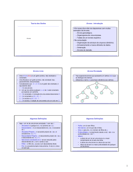 &Aacute;rvores - Computa&ccedil;&atilde;o UFCG