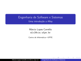 Alloy - Centro de Inform&aacute;tica da UFPE