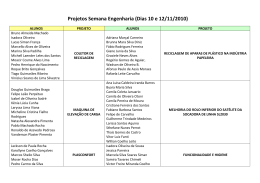 Projetos Semana Engenharia (Dias 10 e 12-11-2010)