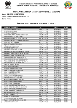PROVA APTID&Atilde;O F&Iacute;SICA - AGENTE DE COMBATE &Agrave;S