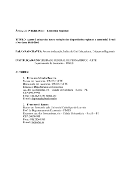 Acesso &agrave; educa&ccedil;&atilde;o houve redu&ccedil;&atilde;o das disparidades regionais&hellip;