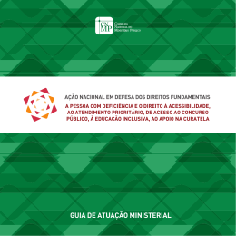 Guia de Atua&ccedil;&atilde;o Ministerial - Conselho Nacional do Minist&eacute;rio P&uacute;blico