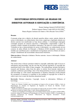 dicotomias envolvendo as searas de direitos autorais e