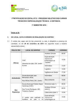 3 RETIFICA&Ccedil;&Atilde;O DO EDITAL N 01 - PROCESSO