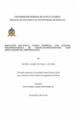 educa&ccedil;&atilde;o inclusiva, utopia poss&iacute;vel: uma leitura
