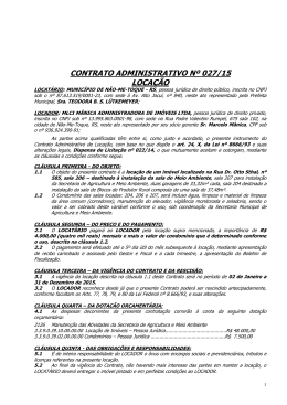 contrato administrativo nº 027/15 locação