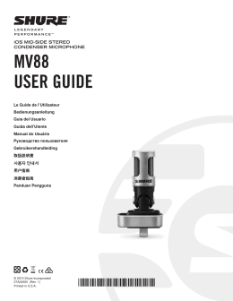 MOTIV MV88 User Guide (Portuguese)