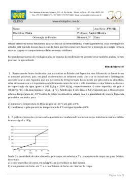 2&deg;M&eacute;dio Disciplina: F&iacute;sica Professor: Andr&eacute; Oliveira Orienta&ccedil;&atilde;o de