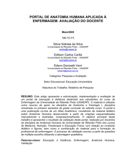 portal de anatomia humana aplicada à enfermagem