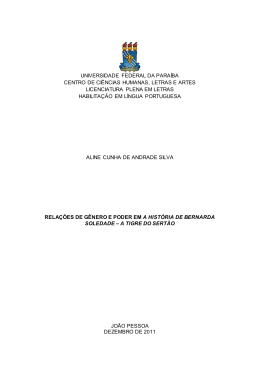 ALINE CUNHA DE ANDRADE SILVA Rela&ccedil;&otilde;es de G&ecirc;nero