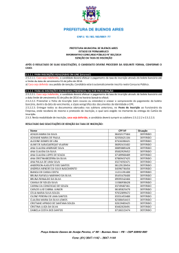 Informativo 001 - Isen&ccedil;&atilde;o da Taxa de Inscri&ccedil;&atilde;o