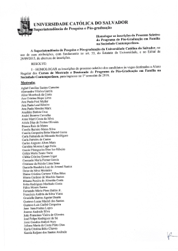 Programa de Pós-graduação em Família na Sociedade