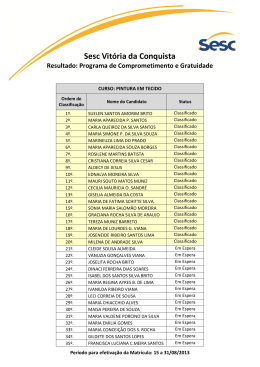 Resultado PCG &ndash; Curso de Valoriza&ccedil;&atilde;o Social