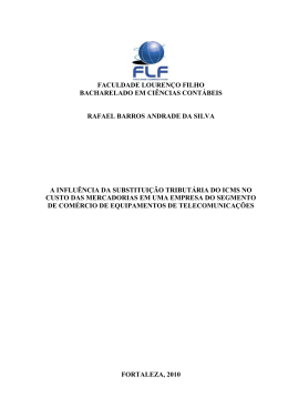 A influência da substituição tributária do ICMS no custo das